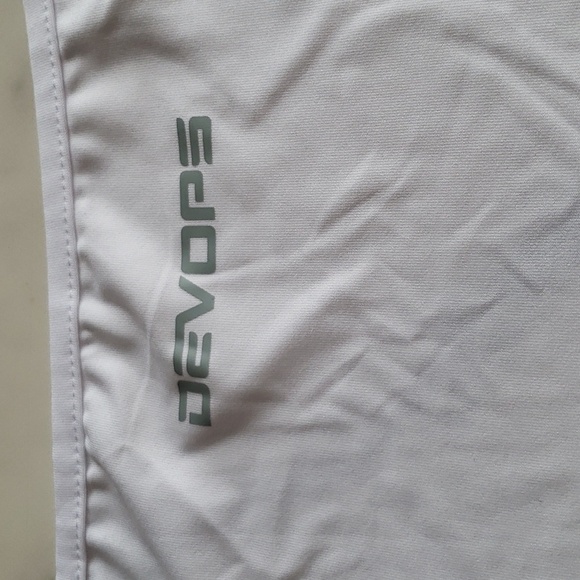 DEVOPS 3 Pk Muscle Dri Fit Compression Tank Top 2 White 1 White w/ Grey Trim 2XL - Picture 8 of 11